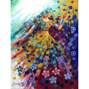 Bandah Ali, 18 x 24 Inch, Acrylic on Canvas, Figurative-Painting, AC-BNA-085